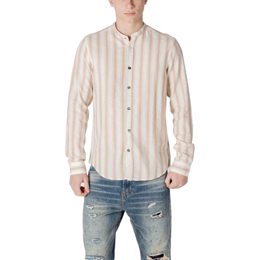 Gianni Lupo Beige Cotton Men's Shirt